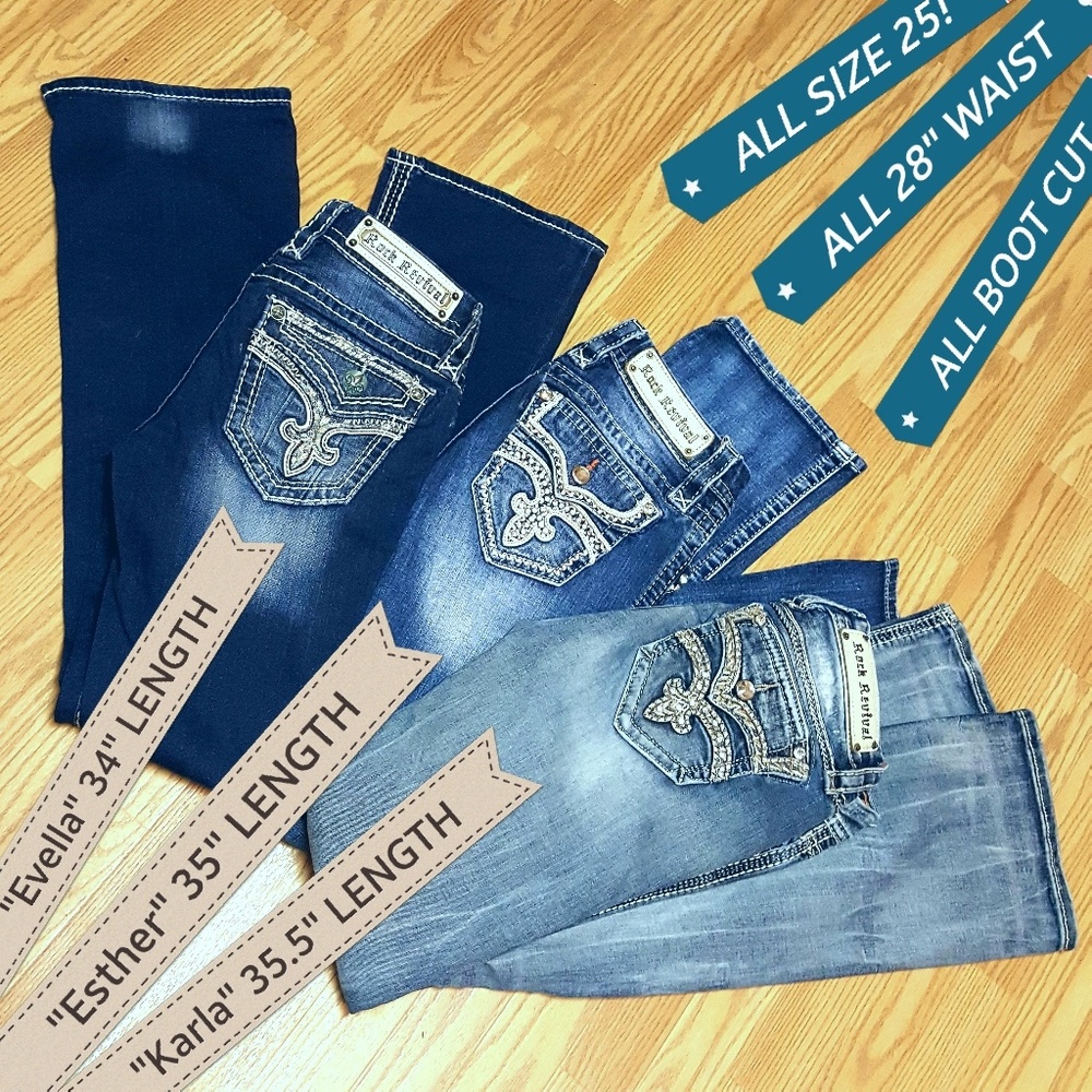 3 pairs Rock Revival